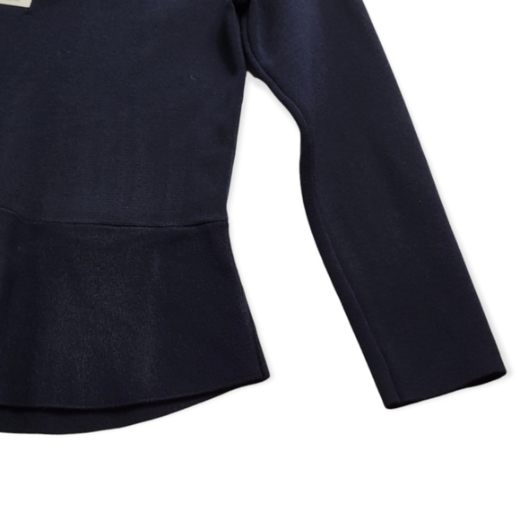 NWT Ann Taylor Ribbed Peplum Sweater - Picture 4 of 9